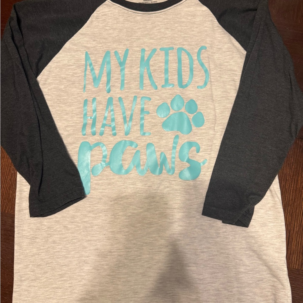 Women’s Raglan Shirt 3/4 length - Gray and Black